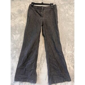 Kenneth Cole New York Women's Grey Denim Flare Pants Size 4
